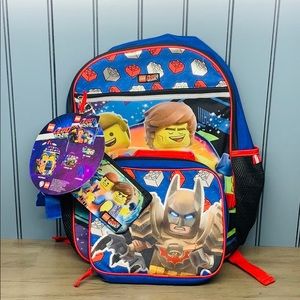 LEGO Movie 2 Backpack BATMAN Lunch Box Pencil Case